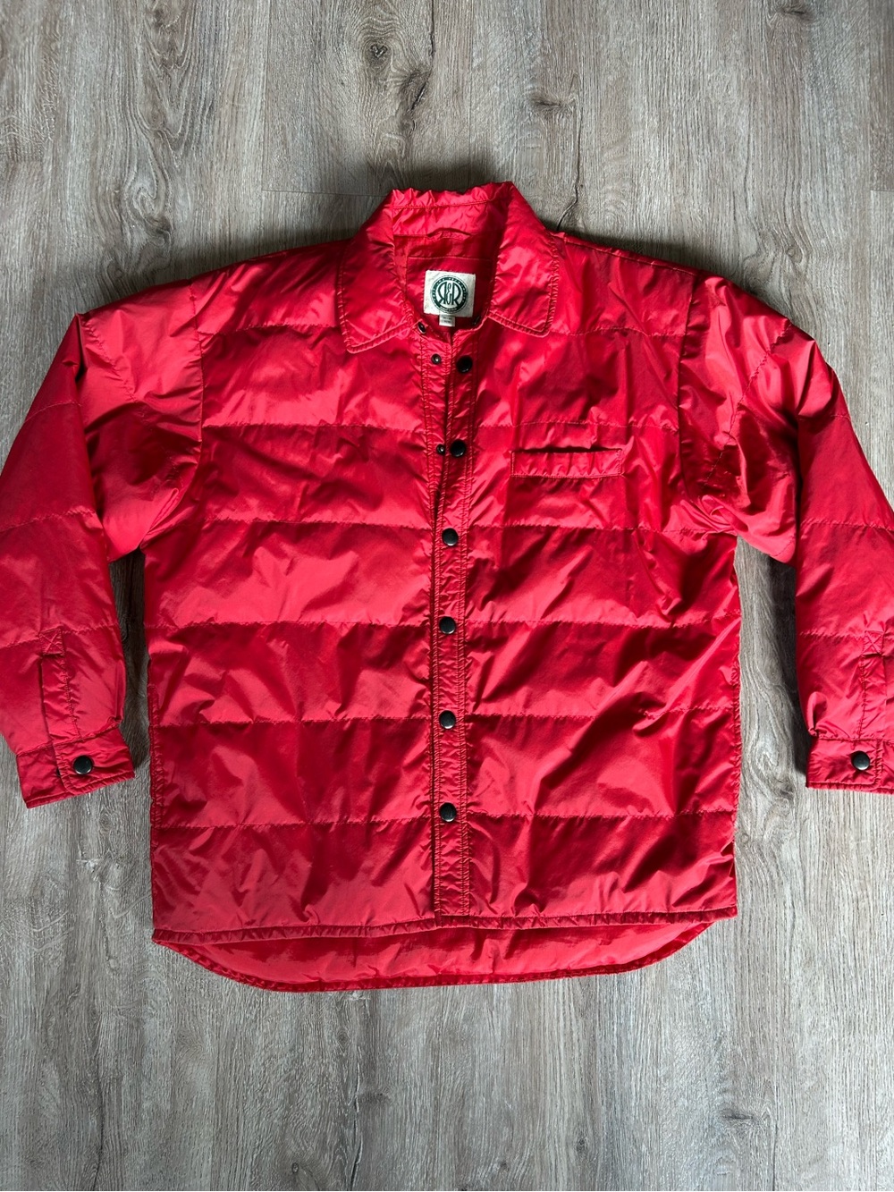 Vintage Duck Down Red Quilted Puffer Jacket - Men's